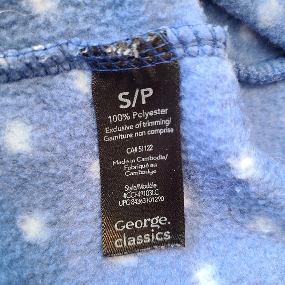 🌟Blue Full Zip Fleece Jacket Size Small - Picture 6 of 6